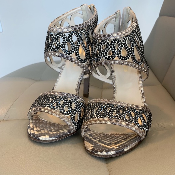 Sergio Rossi Snakeskin Heels - Picture 4 of 8